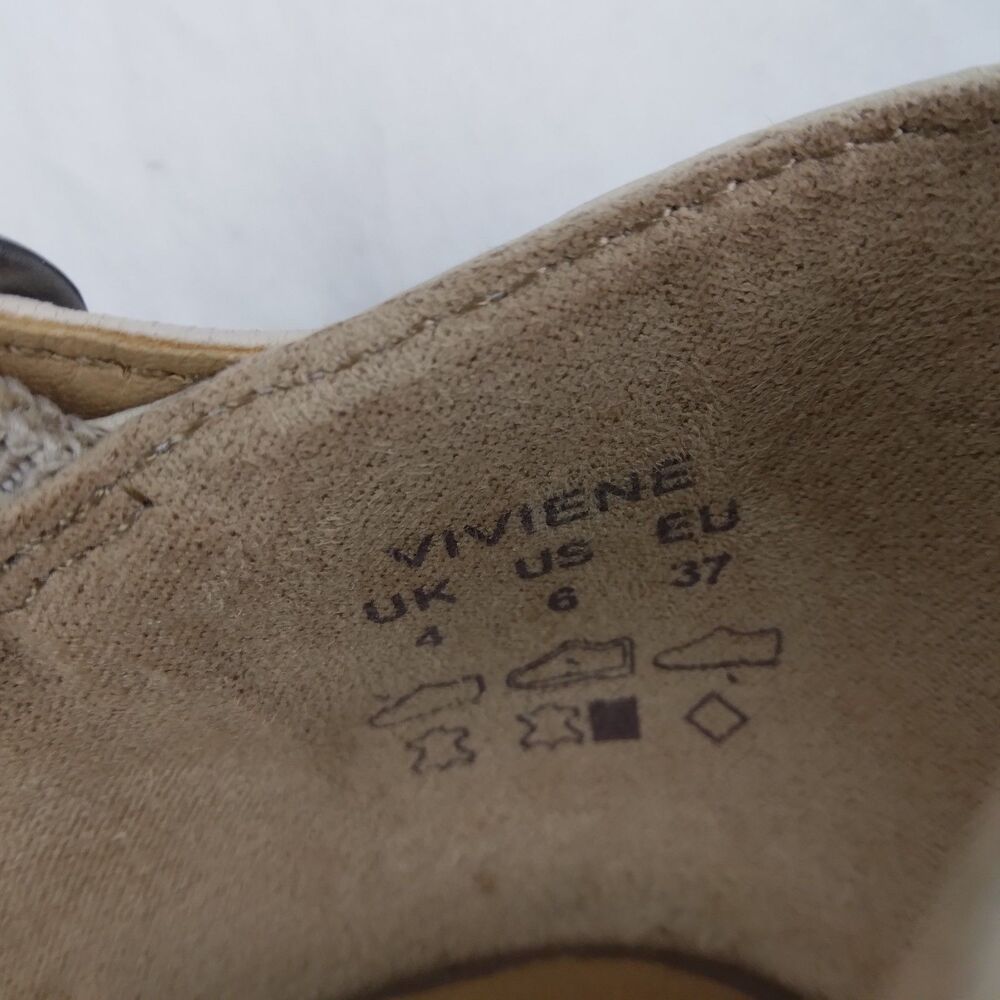 Hotter Women's 'Vivienne' Taupe T-Strap with French Heel Shoes Size UK 4 US 6 - Picture 12 of 13